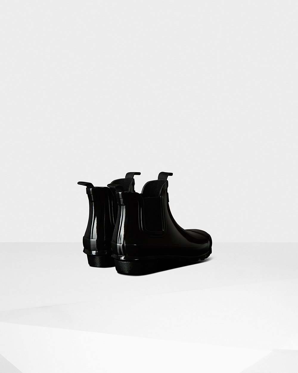 Kids Hunter Original Big Gloss - Chelsea Boots Black - 3465-NMHJE